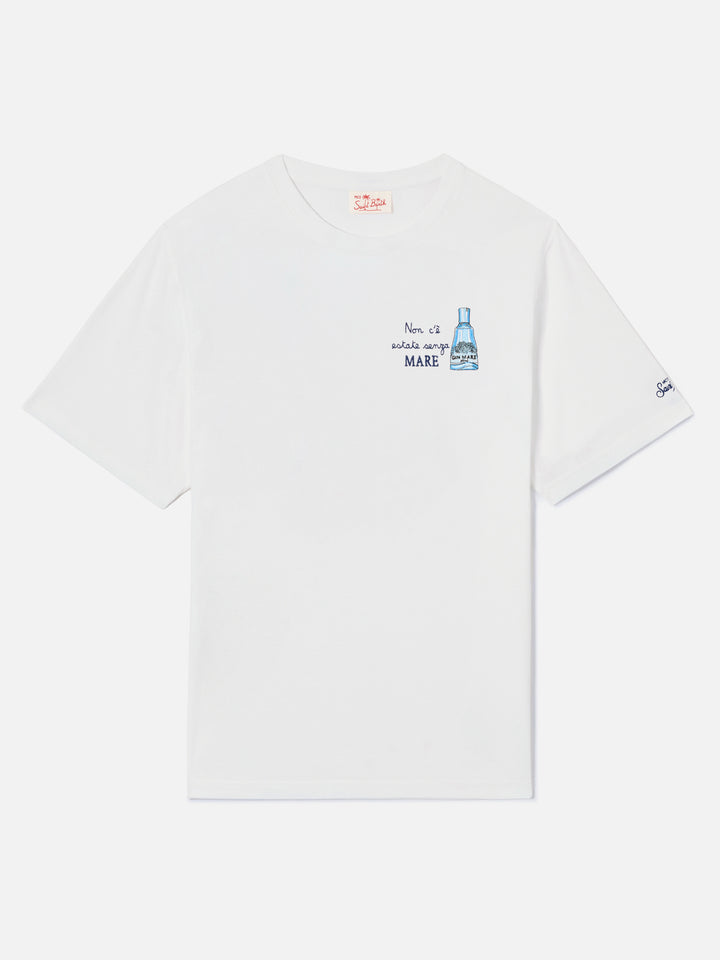T-shirt Portofino bianca con ricamo Non C'è Estate Senza Mare | Special Edition