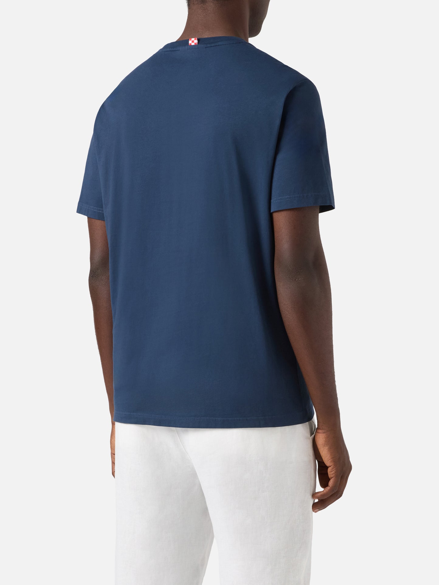 T-shirt Portofino blu con ricamo I Found My Gin In Portofino | Special Edition