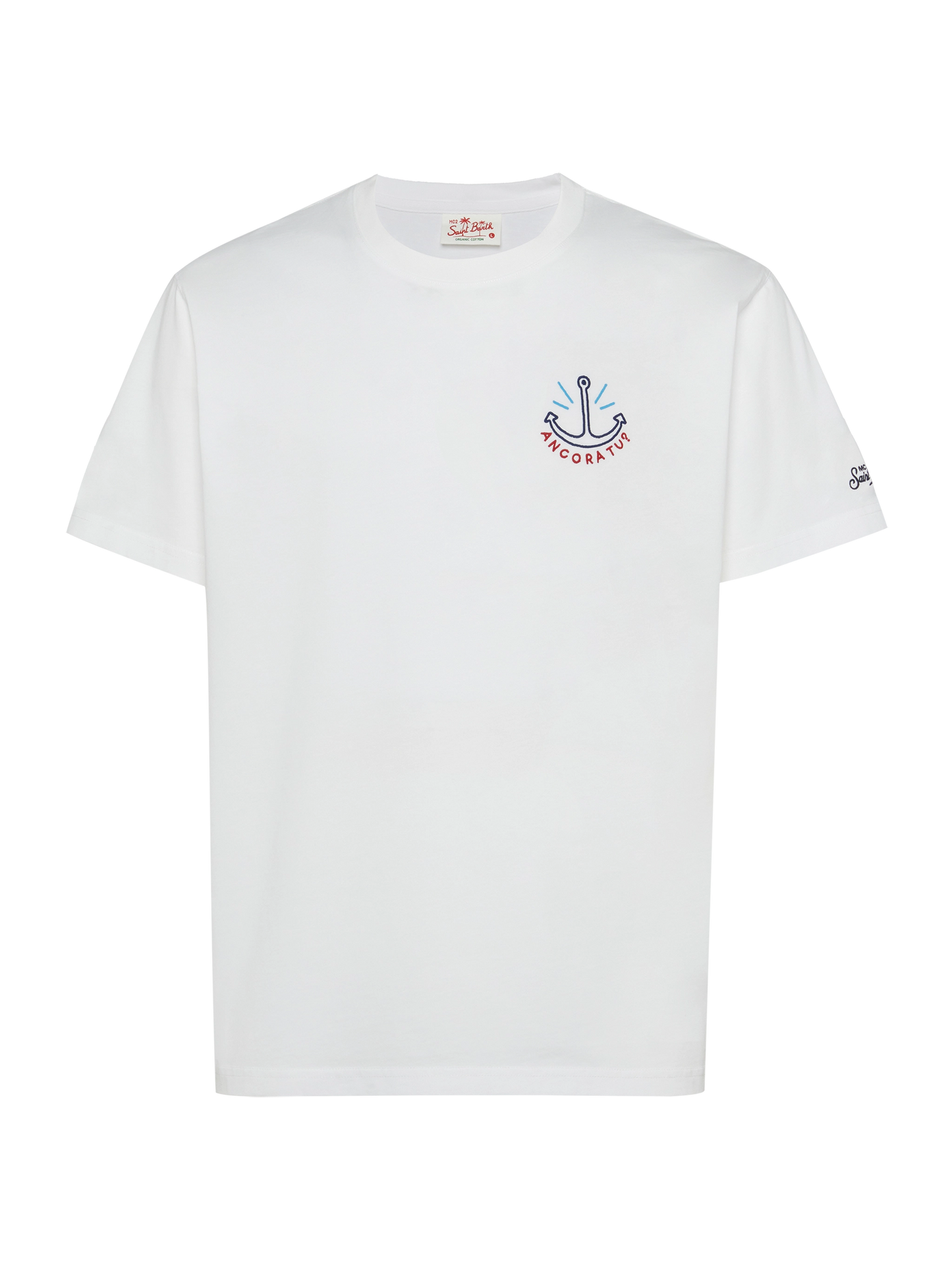 Classic fit cotton jersey t-shirt Portofino with Ancora tu embroidery | INSULTI LUMINOSI SPECIAL EDITION - MC2 Saint Barth