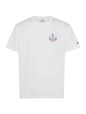 Classic fit cotton jersey t-shirt Portofino with Ancora tu embroidery | INSULTI LUMINOSI SPECIAL EDITION - MC2 Saint Barth