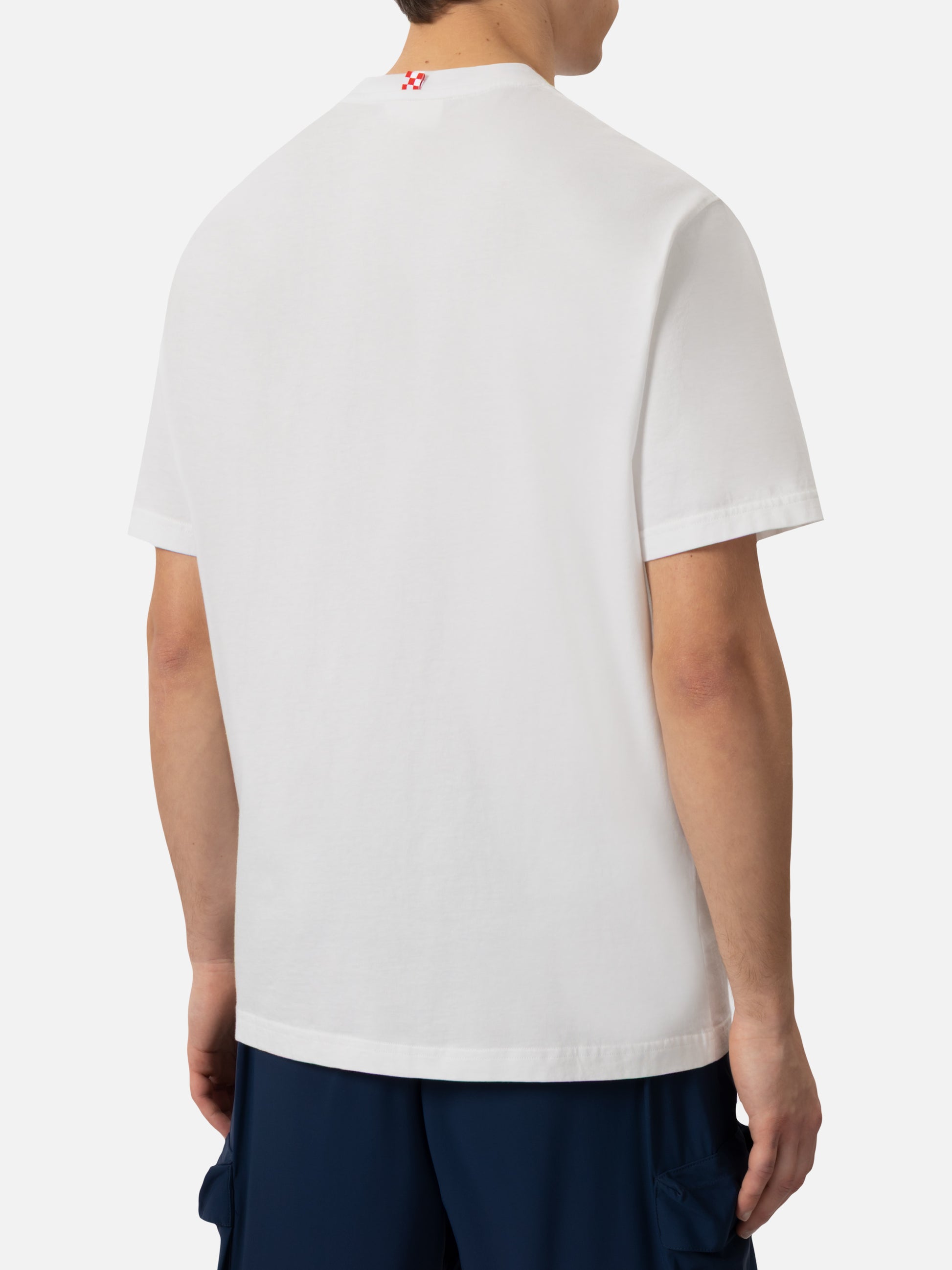 Classic fit cotton jersey t-shirt Portofino with Gin Gin embroidery | INSULTI LUMINOSI SPECIAL EDITION - MC2 Saint Barth