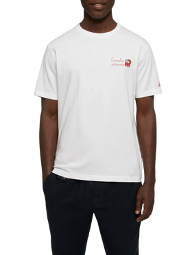 Classic fit cotton jersey t-shirt Portofino with Famolo strano embroidery |INSULTI LUMINOSI SPECIAL EDITION - MC2 Saint Barth