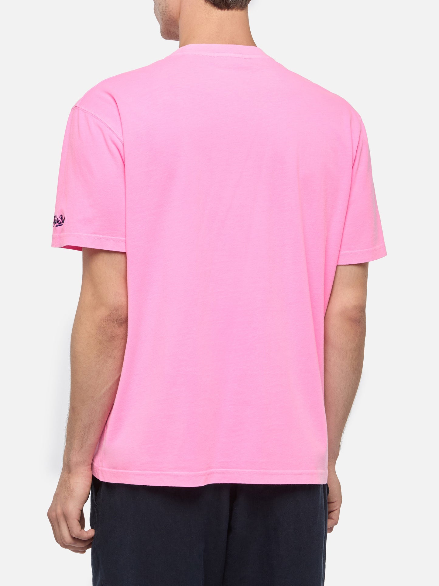 Classic fit cotton jersey t-shirt Portofino with Abbronzatissimo embroidery | SAPORE DI MARE SPECIAL EDITION - MC2 Saint Barth