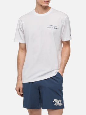 Classic fit cotton jersey t-shirt Portofino with Come ti farei! embroidery | SAPORE DI MARE SPECIAL EDITION - MC2 Saint Barth