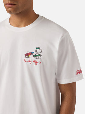 T-shirt Portofino bianca con ricamo Snoopy Family Affair | Special Edition