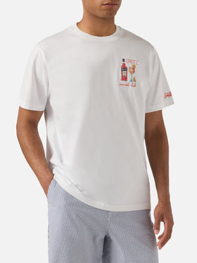 T-shirt Portofino bianca con ricamo Spritz Social Club | Special Edition