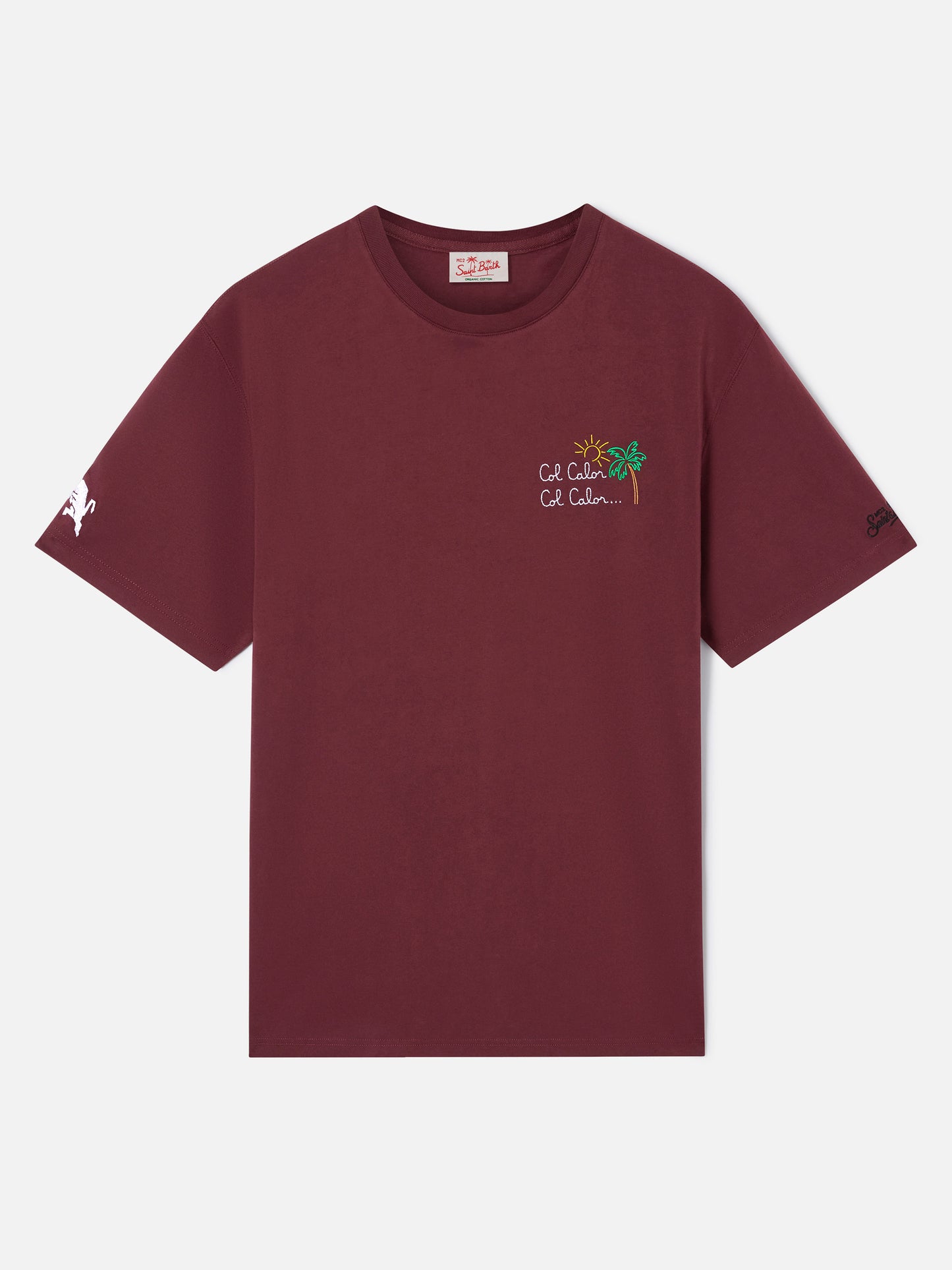 Bordeauxfarbenes Portofino T-Shirt mit Torino FC Col Calor Col Calor... Stickerei | TORINO FC SPECIAL EDITION 