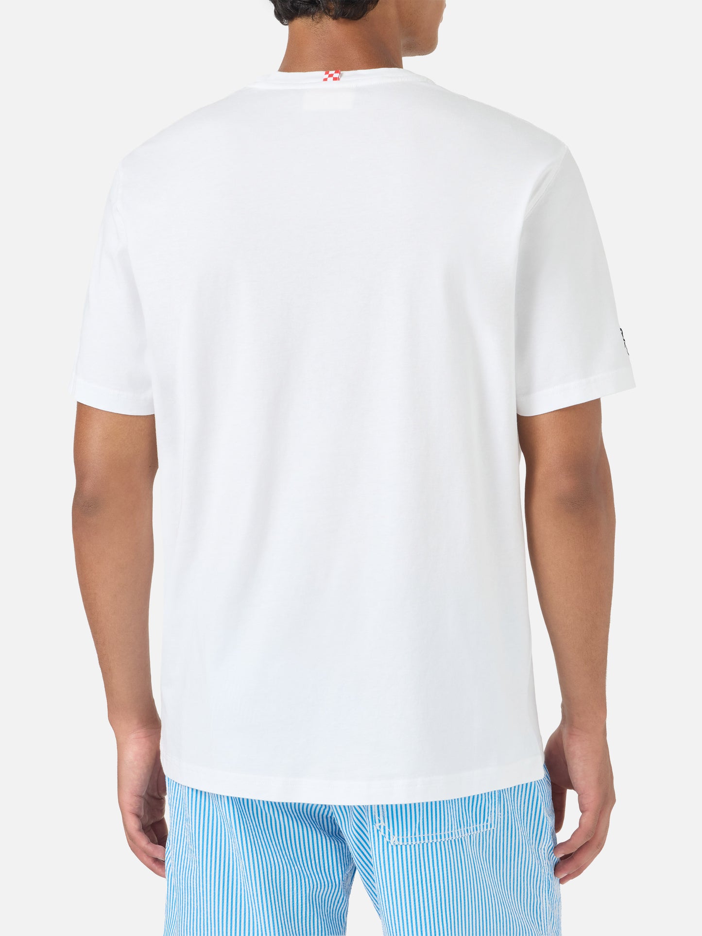 T-shirt Portofino bianca con ricamo Roma ti amo | AS ROMA SPECIAL EDITION