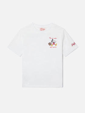 T-shirt Portofino Jr con ricamo Me Ne Vado Dai Nonni | Special Edition