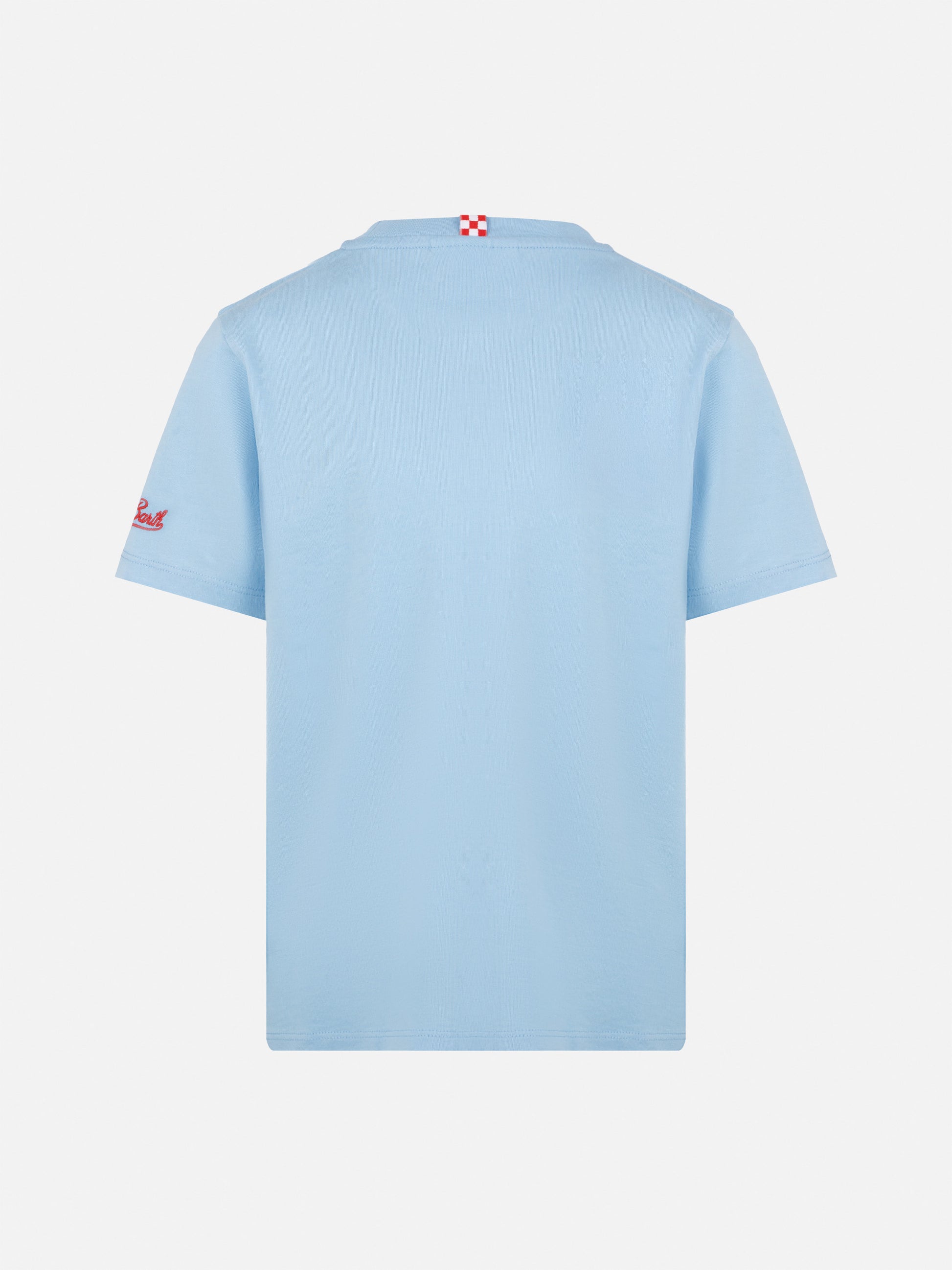 Portofino Jr cotton jersey t-shirt with Il Sole bacia i Monelli embroidery | INSULTI LUMINOSI SPECIAL EDITION - MC2 Saint Barth