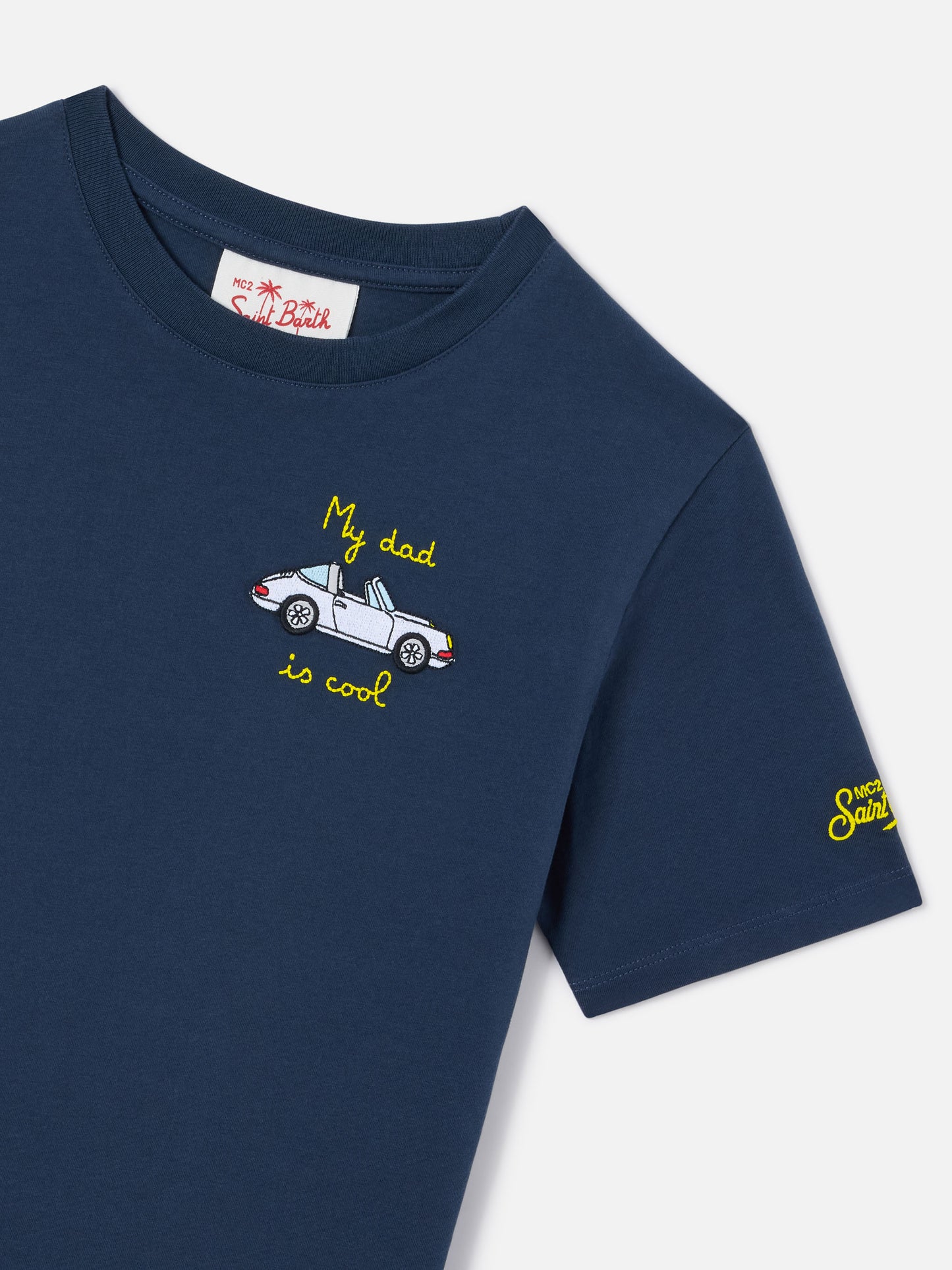 Portofino Jr T-Shirt mit Stickerei My Dad Is Cool | Special Edition 