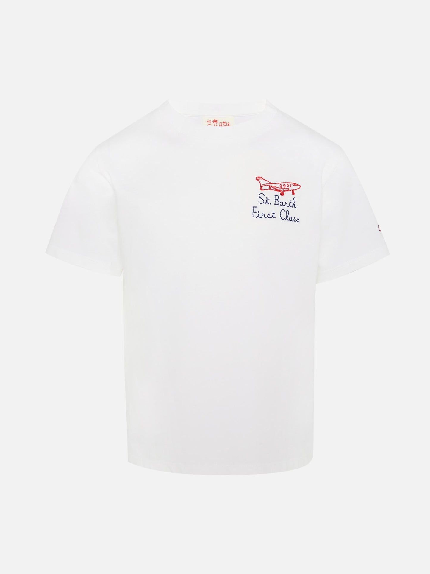 Portofino Jr cotton jersey t-shirt with First Class embroidery