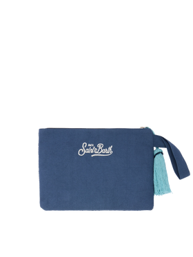 Pearl Pouch with Mykonos beaded postcard - MC2 Saint Barth