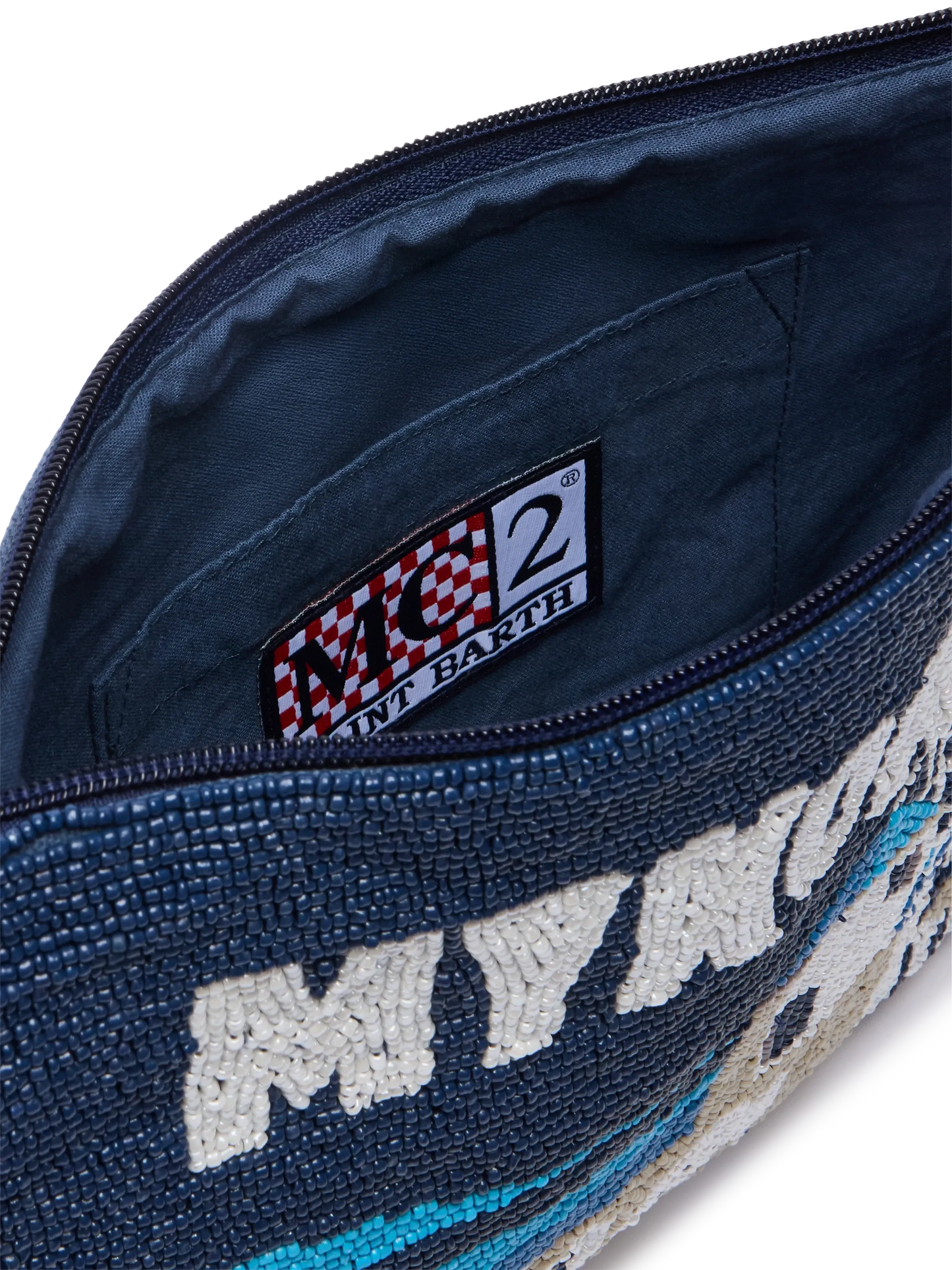 Pearl Pouch with Mykonos beaded postcard - MC2 Saint Barth