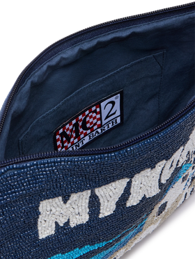 Pearl Pouch with Mykonos beaded postcard - MC2 Saint Barth