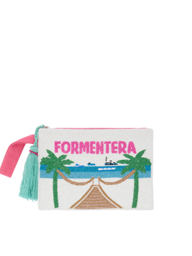 Pearl Pouch with Formentera beaded postcard - MC2 Saint Barth