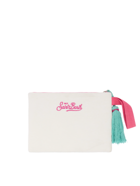 Pearl Pouch with Formentera beaded postcard - MC2 Saint Barth