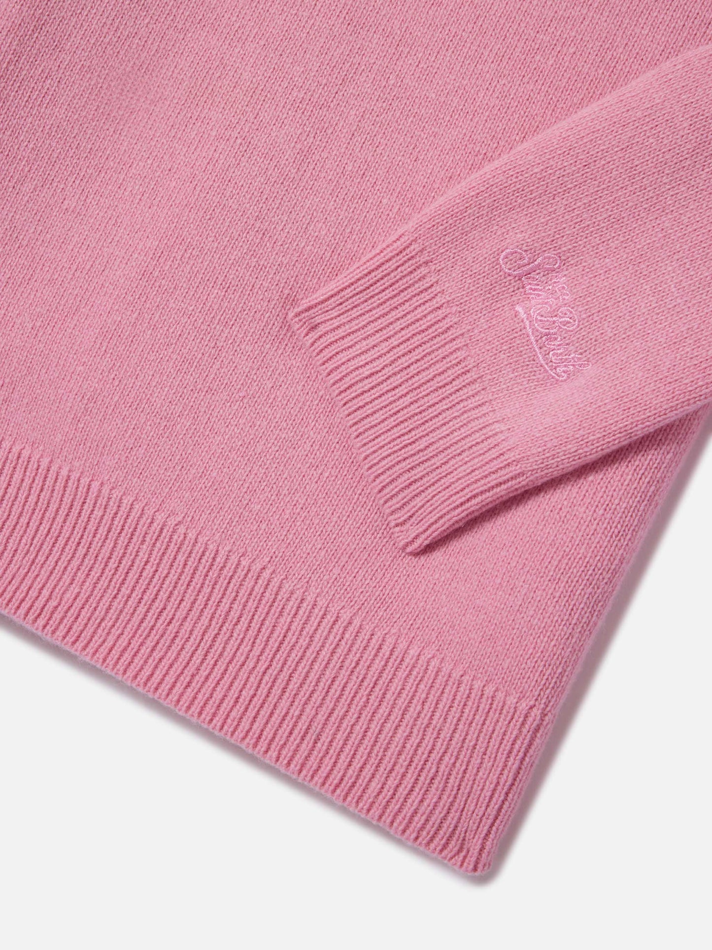 Maglione Princess girocollo rosa con lettering Monella