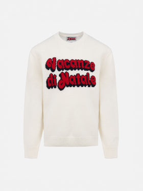 Jersey de cuello redondo Princess con jacquard Vacanze di Natale | VACANZE DI NATALE SPECIAL EDITION 