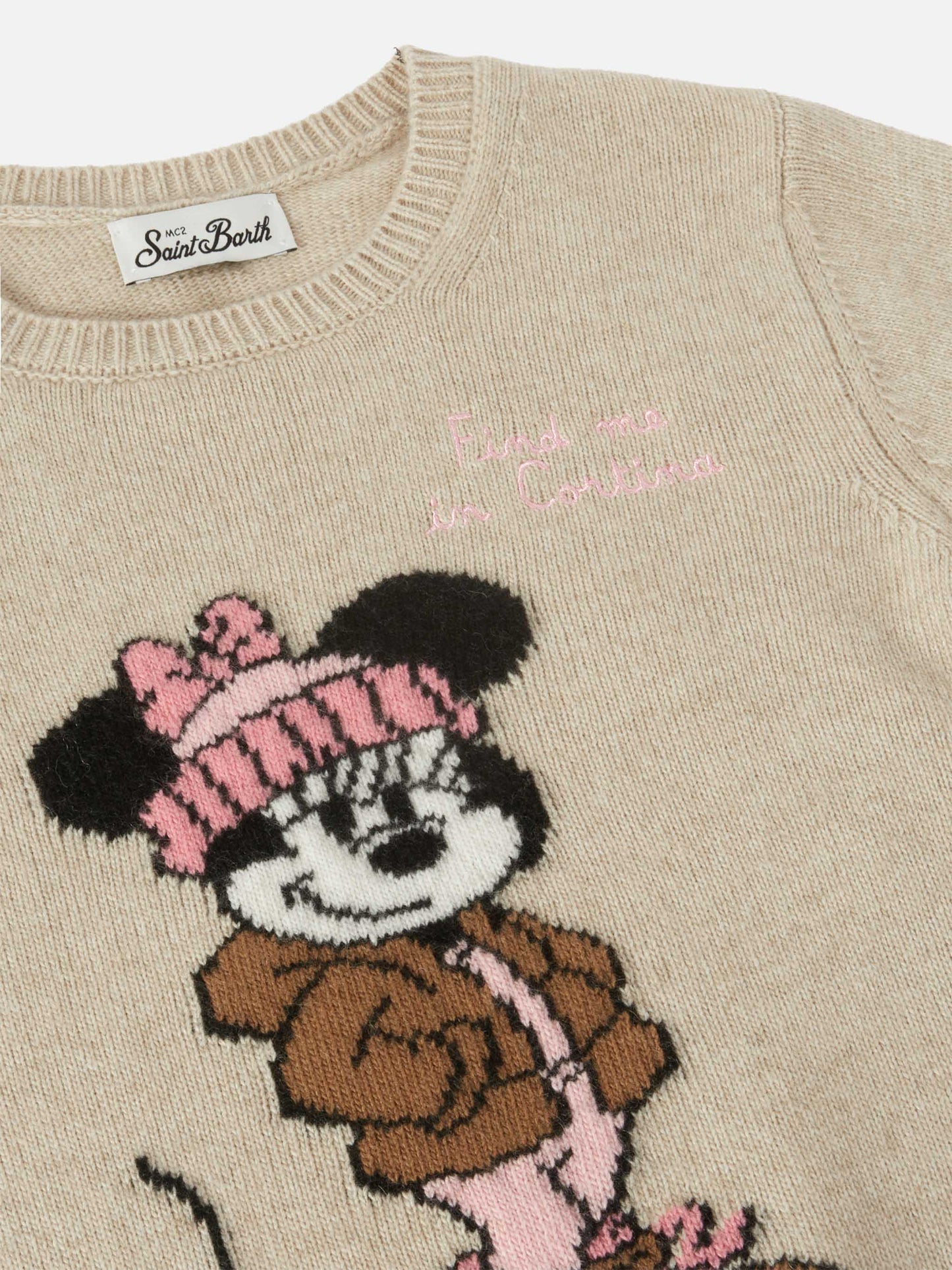 Princess cashmere-blend sweater with Minnie acquard | DISNEY SPECIAL EDITION