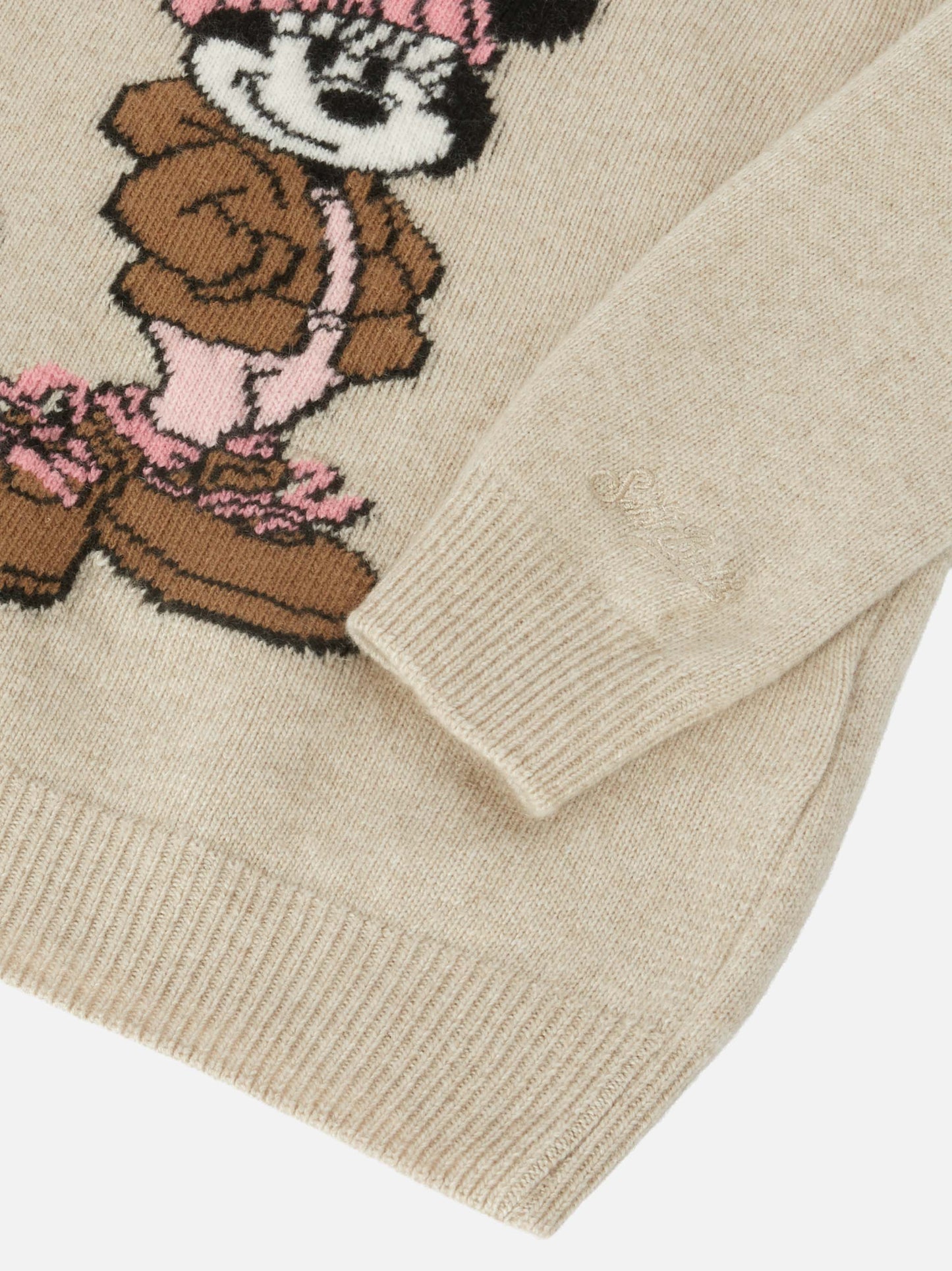 Princess cashmere-blend sweater with Minnie acquard | DISNEY SPECIAL EDITION