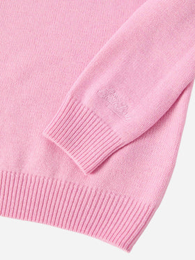 Princess cashmere-blend crewneck with Favolosa jacquard