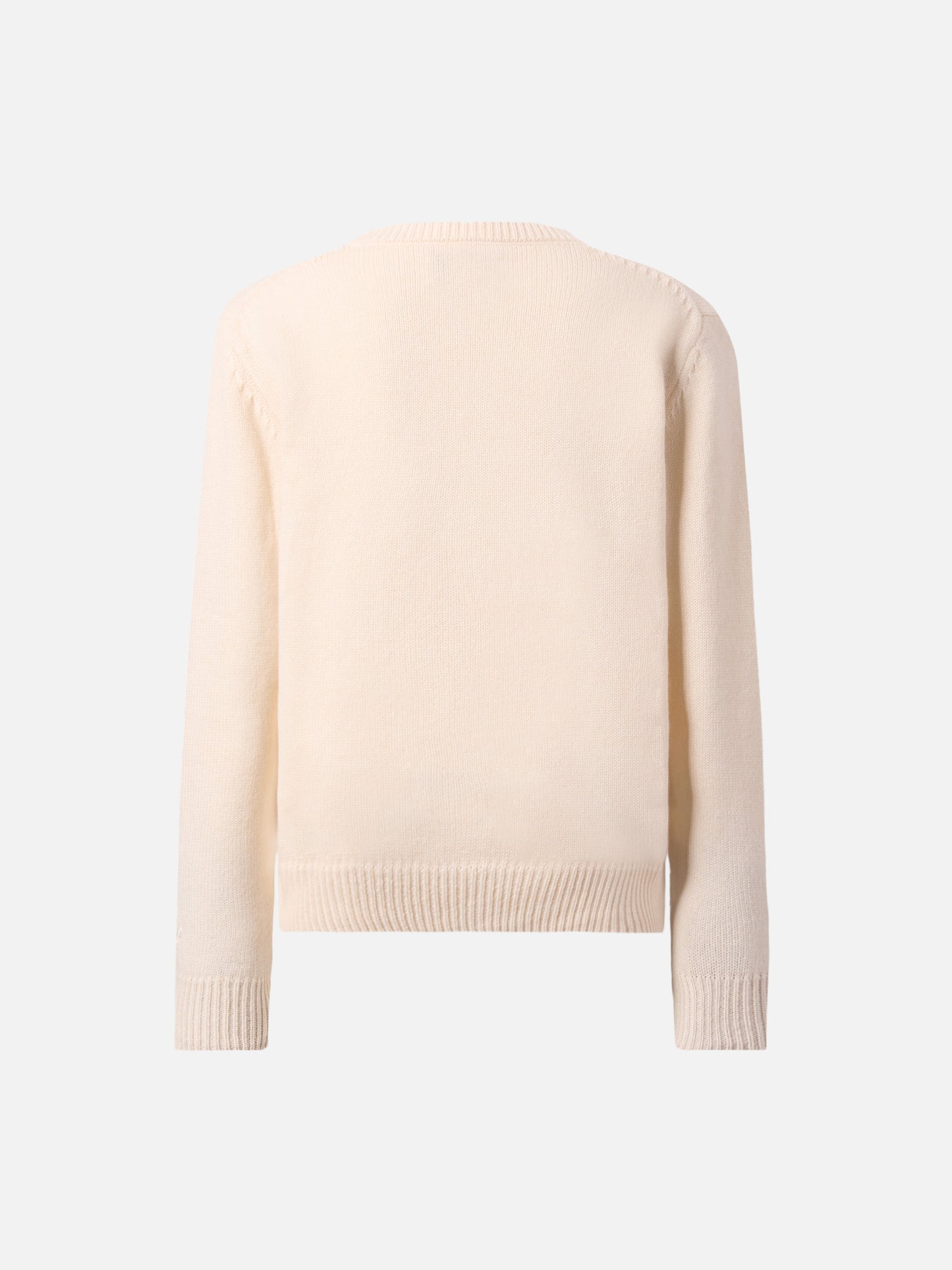 Princess cashmere-blend crewneck with Splendida Splendente lurex jacquard