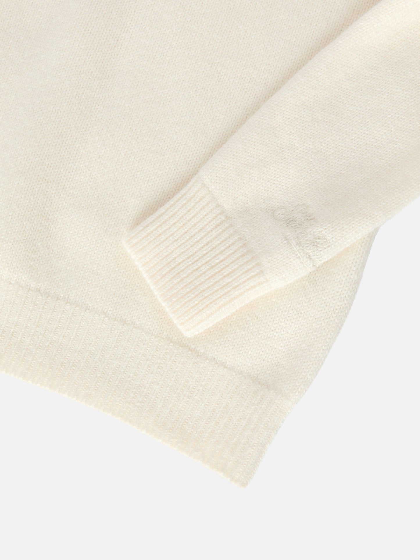 Crewneck Princess in cashmere blend with Piccola Peste jacquard