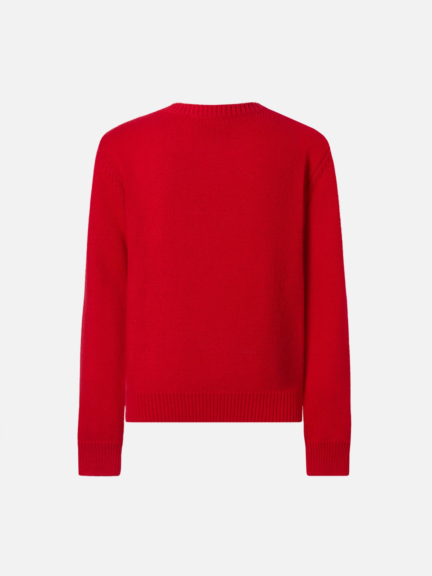 Girocollo Princess in misto cashmere con jacquard Snoopy con applicazione fiocco velluto | PEANUTS SPECIAL EDITION