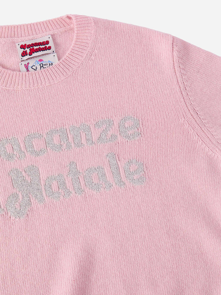 Girocollo Princess in misto cashmere con jacquard lurex Vacanze di Natale | VACANZE DI NATALE SPECIAL EDITION