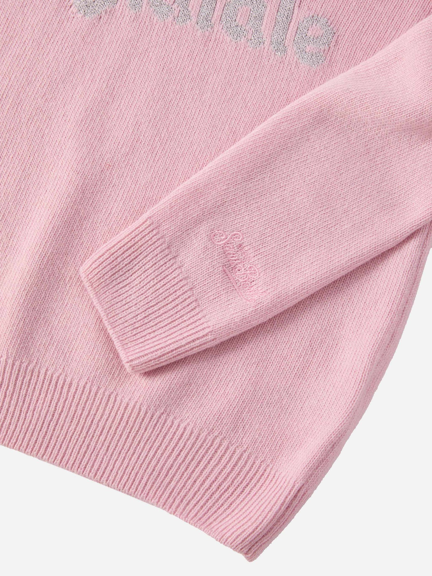 Princess cashmere-blend crewneck with Vacanze di Natale lurex jacquard | VACANZE DI NATALE SPECIAL EDITION