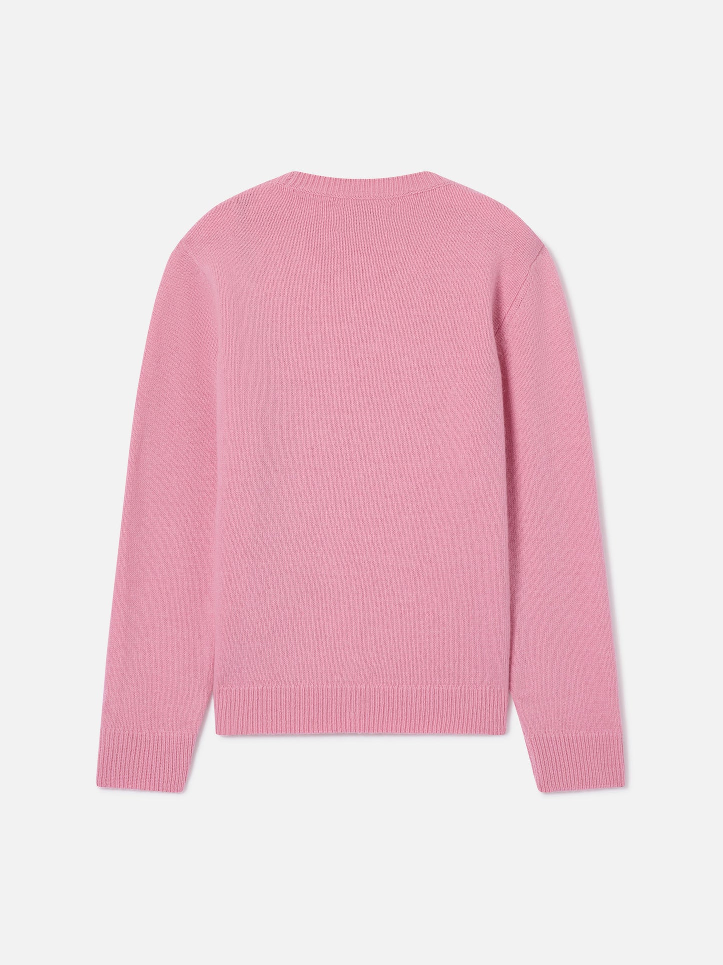 Maglione Princess girocollo rosa con ricamo Bella Impossibile