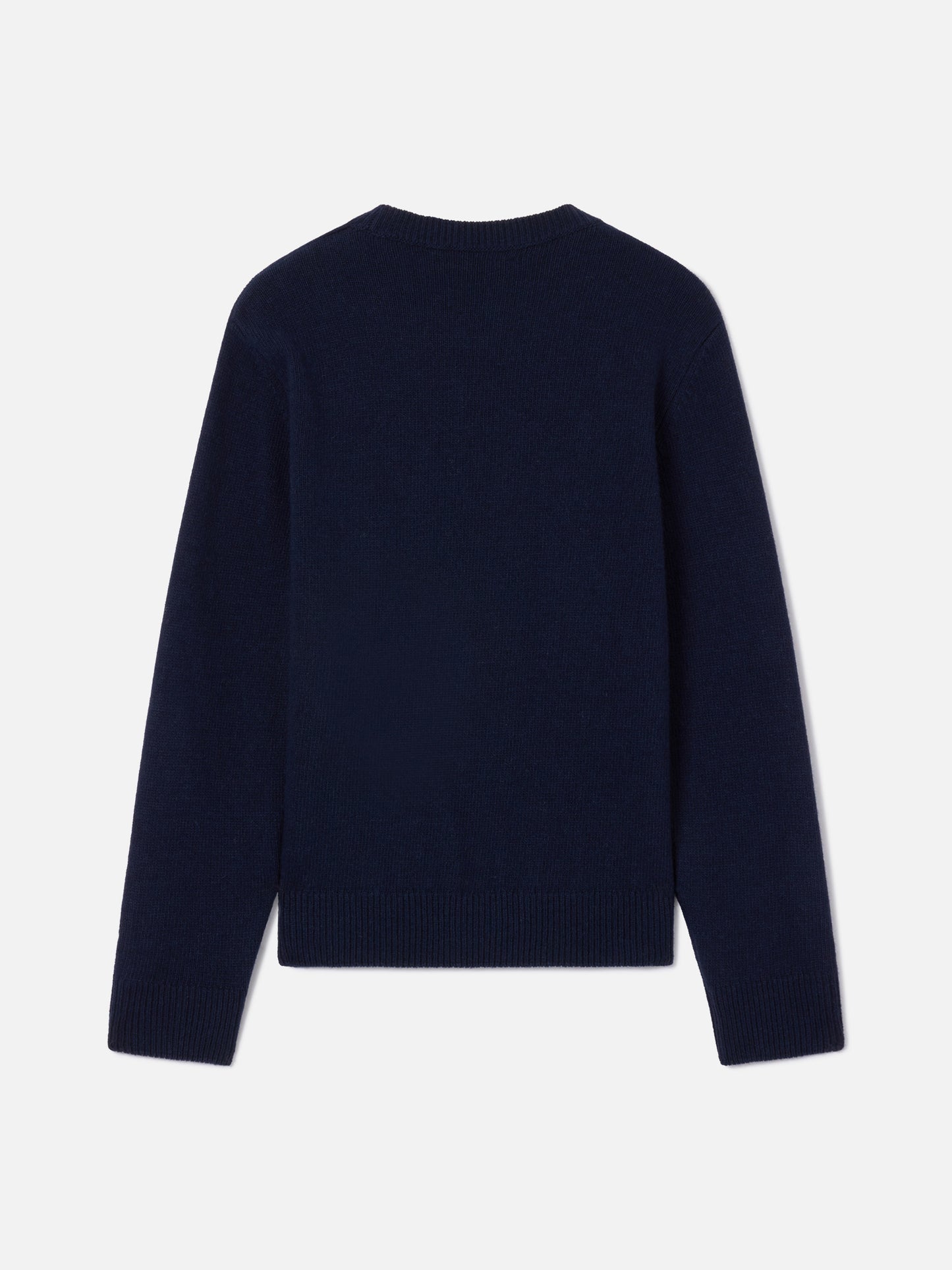 Princess Rundhals-Strickpullover in Navy blue mit Zero Sbatti-Stickerei 