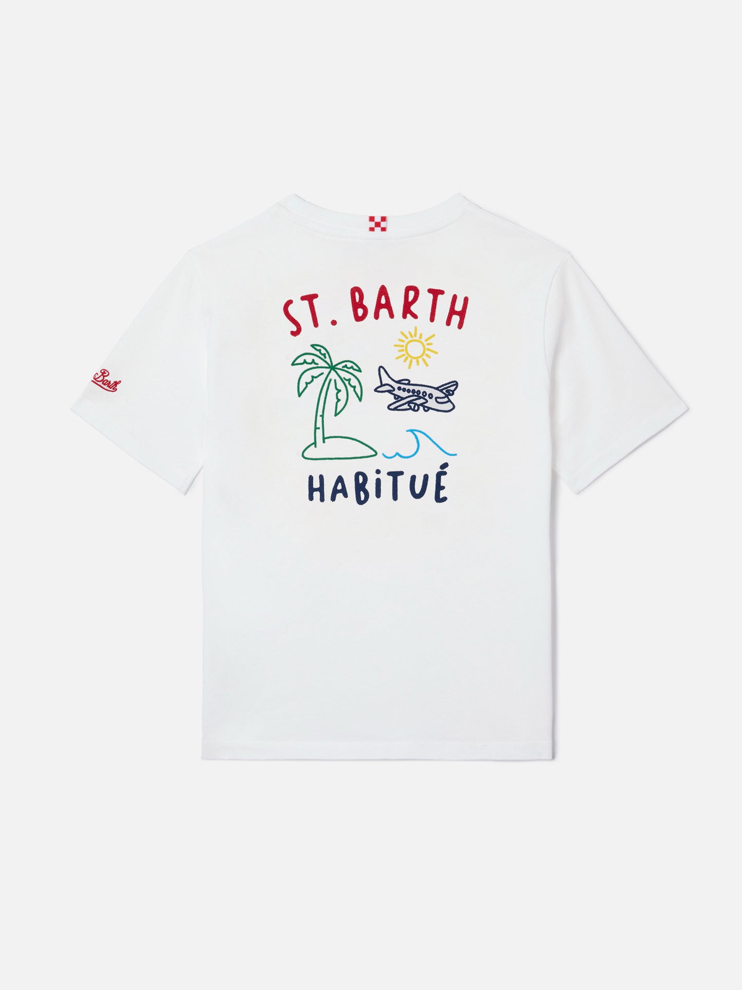 T-shirt Portland Jr con ricamo Habitué su fronte e retro