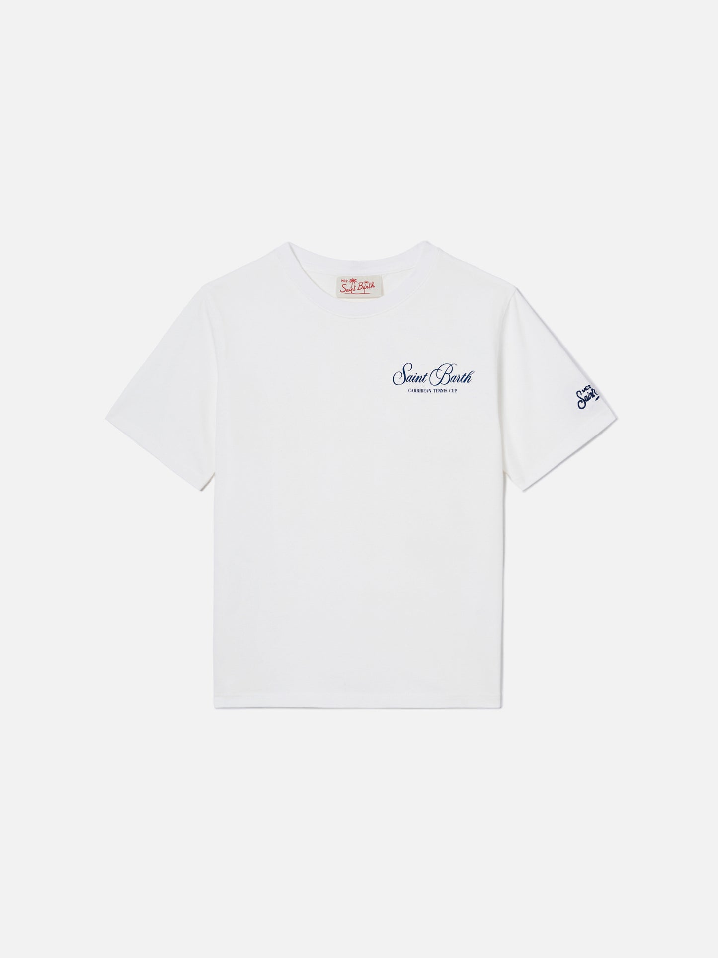 T-shirt White Portland Jr avec imprimé Caribbean Tennis Cup 