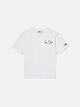 T-shirt White Portland Jr avec imprimé Caribbean Tennis Cup 