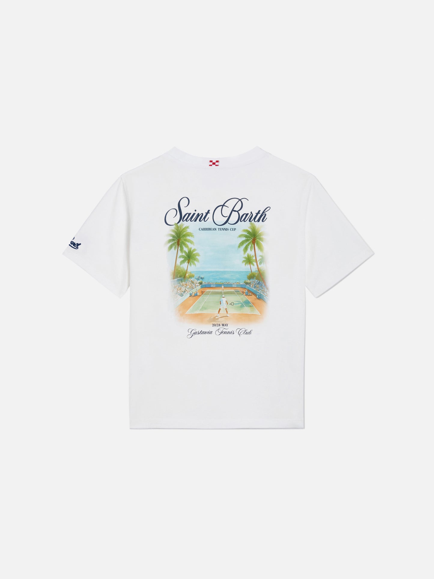 T-shirt White Portland Jr avec imprimé Caribbean Tennis Cup 