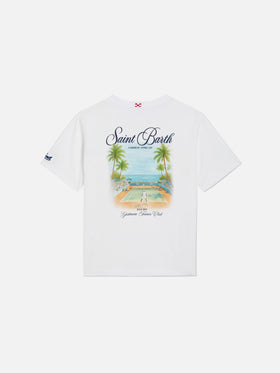 T-shirt White Portland Jr avec imprimé Caribbean Tennis Cup 