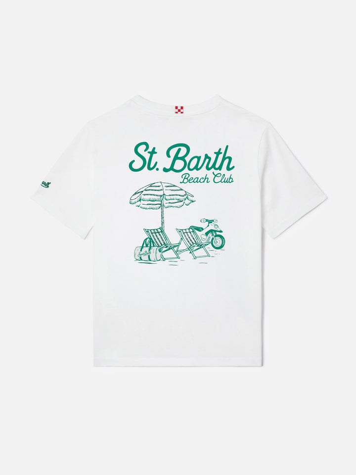 Camiseta Portland Jr con maxi estampado Beach Club en la espalda 