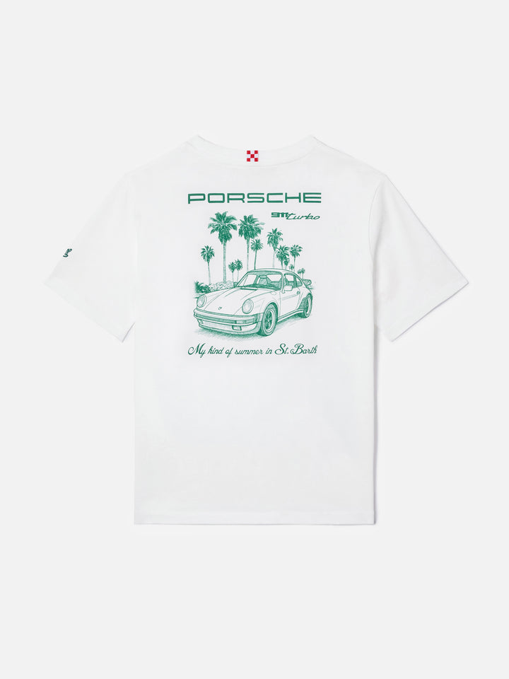Portland Jr t-shirt with My Kind Of Summer In St. Barth maxi print | Special Edition
