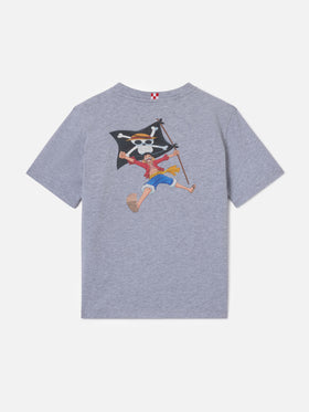 T-shirt Portland Jr grigia con stampa Monkey D. Luffy | ONE PIECE SPECIAL EDITION