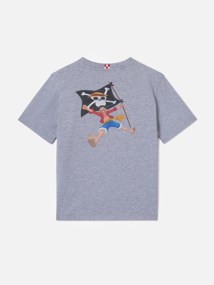 T-shirt Portland Jr grigia con stampa Monkey D. Luffy | ONE PIECE SPECIAL EDITION