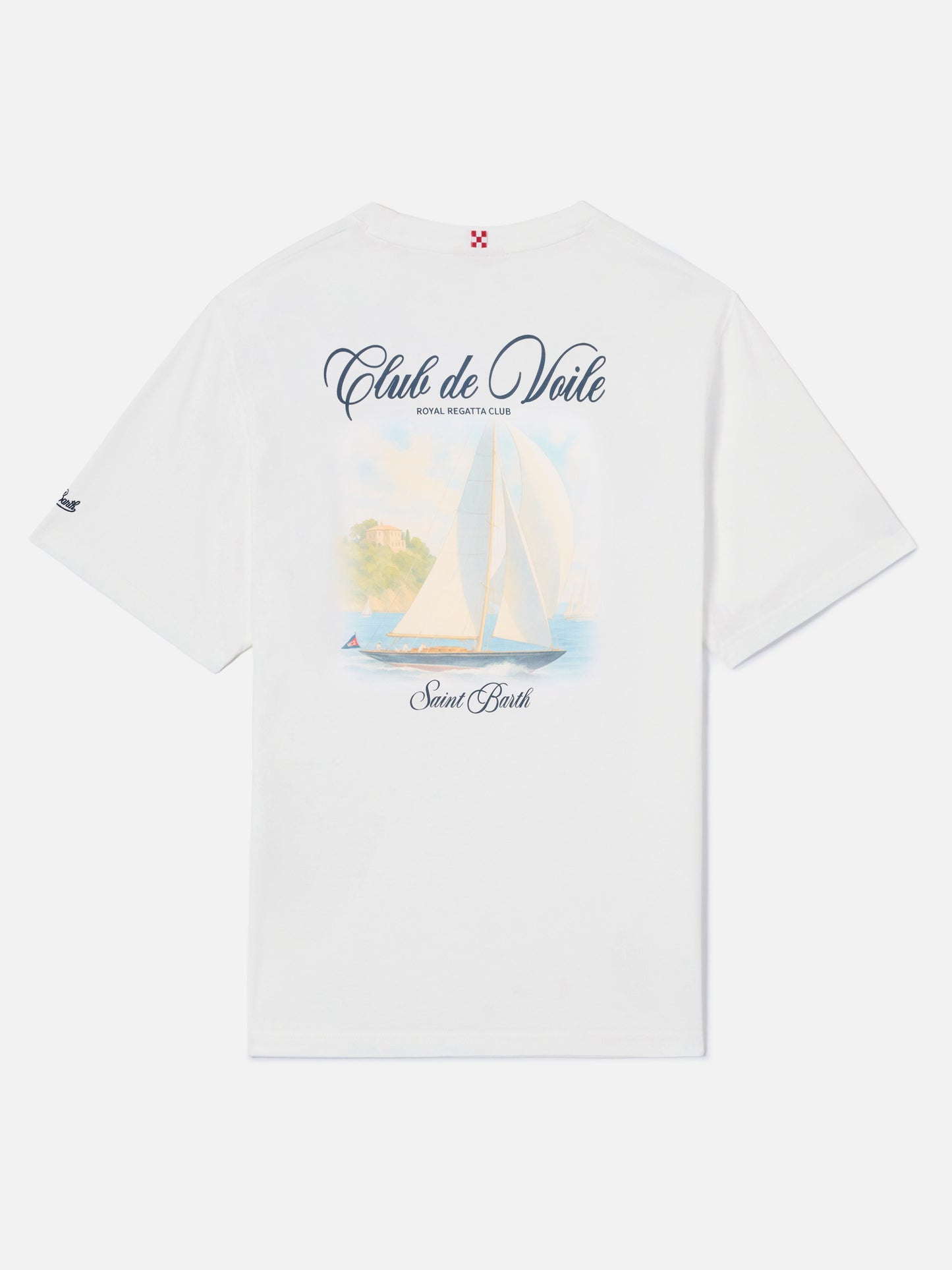 T-shirt Portland bianca con stampa Club de Voile