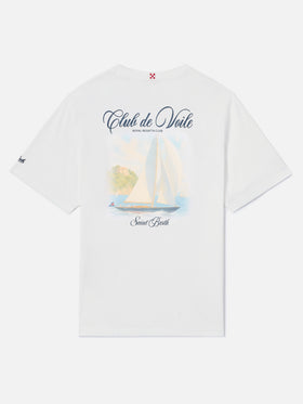 T-shirt Portland bianca con stampa Club de Voile