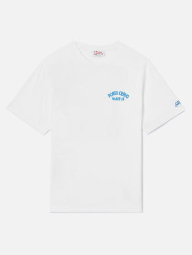 White Portland t-shirt with Porto Cervo Habitué print | Special Edition
