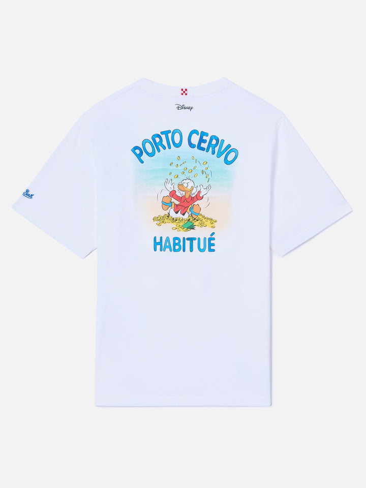 T-shirt Portland bianca con stampa Porto Cervo Habitué | Special Edition