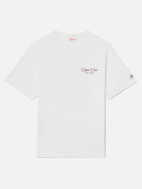 T-shirt Portland bianca con stampa Cigar Club