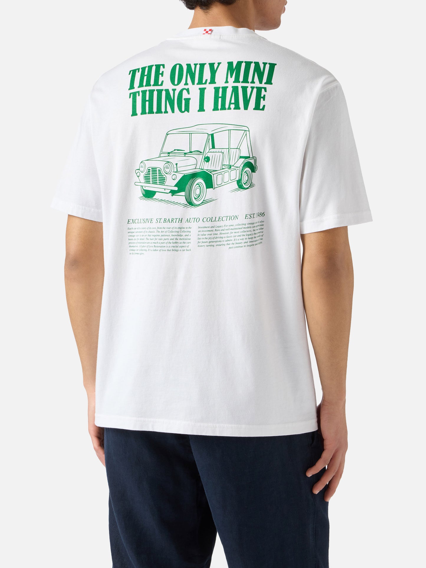 T-shirt Portland bianca con stampa The Only Mini Thing I Have