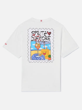 T-shirt Portland bianca con illustrazione Spritzo d’Amore