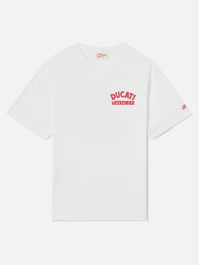 T-shirt Portland bianca con stampa Ducati Weekender | Special Edition 